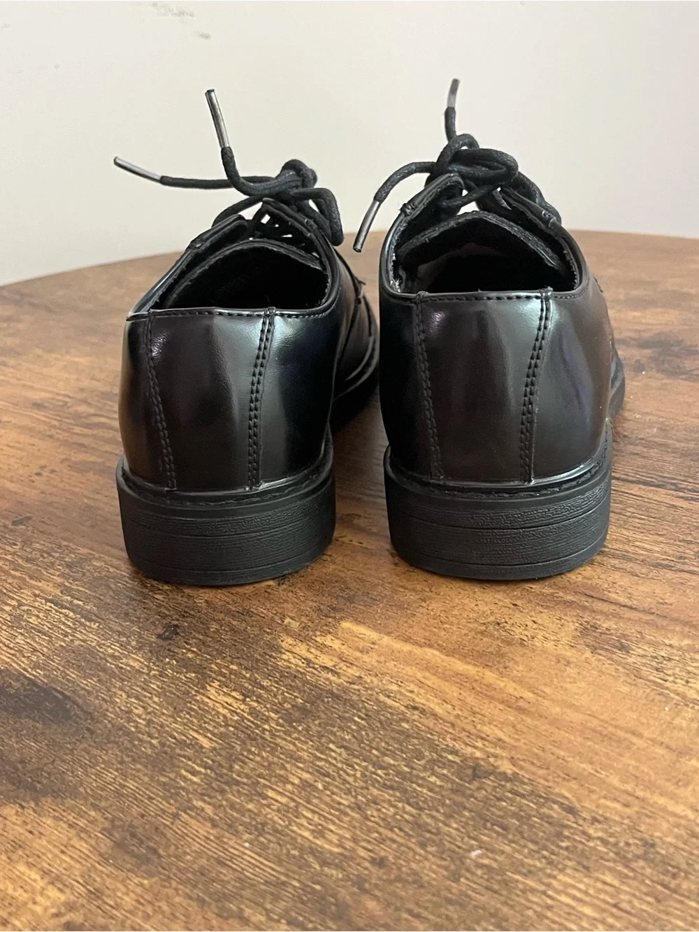 Bruno Marc Boys Black Dress Shoes Size 12 Formal Lace-Up Oxfords